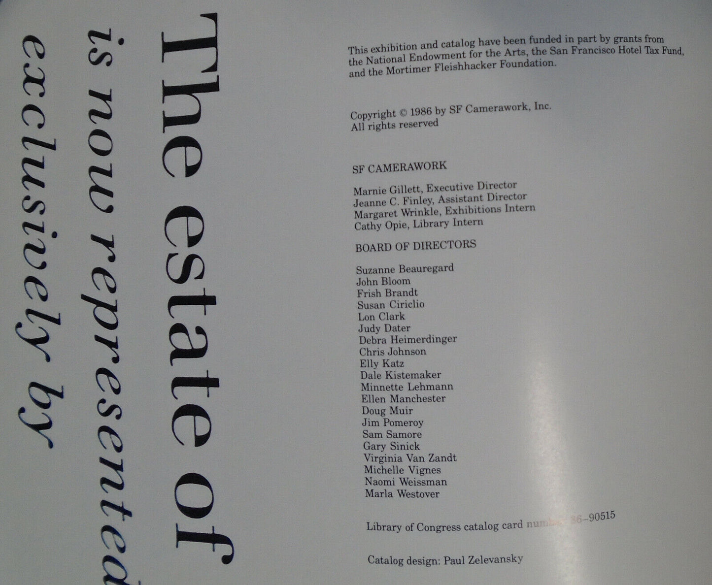 Products and promotion : art, advertising... exh. cat. SF Camerawork 1986