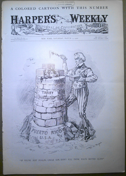 Harper's Weekly, March, 1900 - Wheaton's Exposition; South Africa War; Cuba; etc