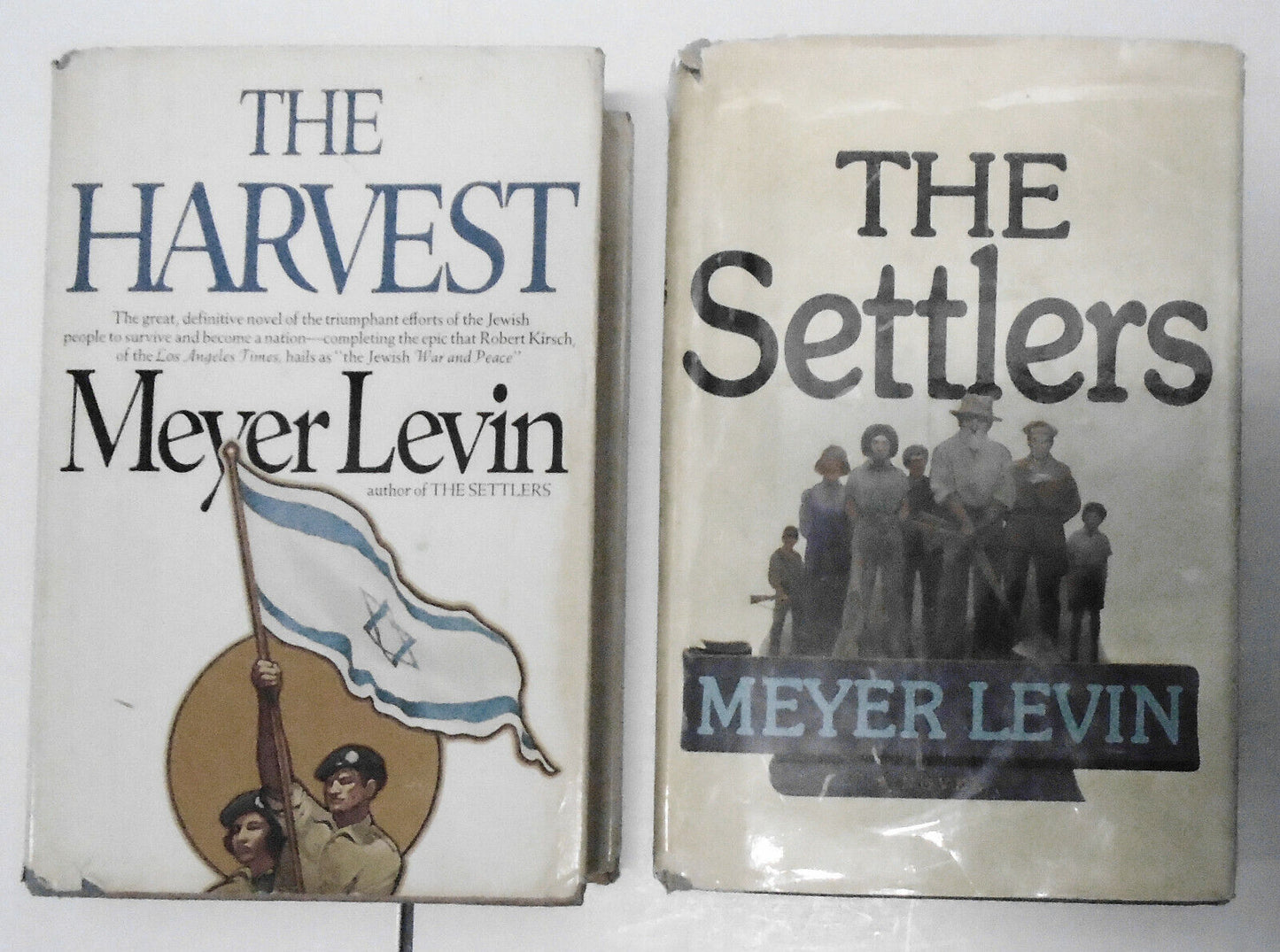 The Harvest & The Settlers by Meyer Levin. Both SIGNED First Editions. Hardcover