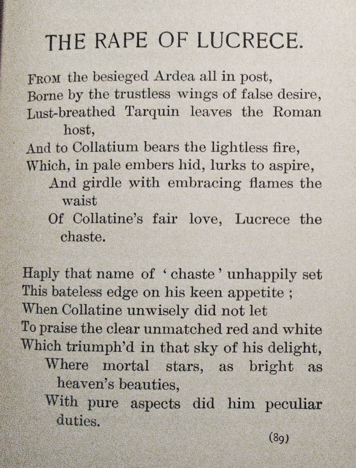 POEMS, by William Shakespeare. 1893 Ariel edition, Putnam's