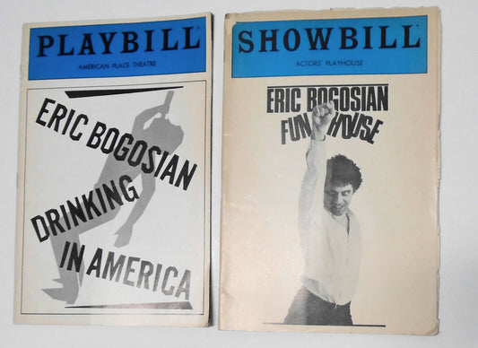 Funhouse (1983) and Drinking in America (1986) - 2 Eric Bogosian Playbills