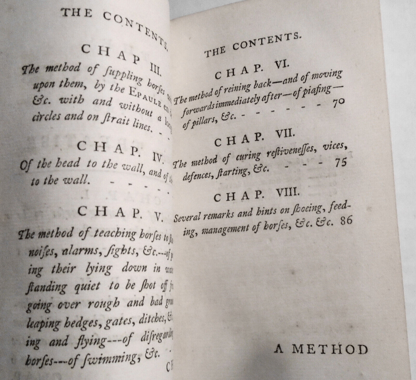 1761 A Method of Breaking Horses, and Teaching Soldiers to Ride. First edition