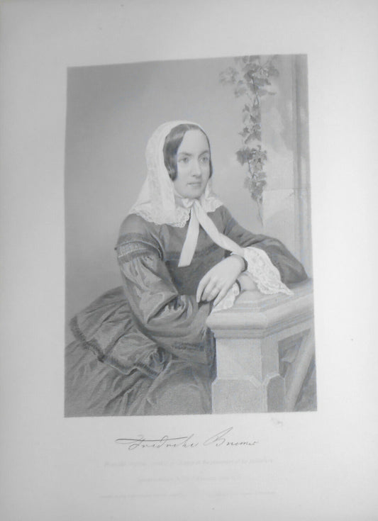 Fredrika Bremer - steel engraving - 1873 - Duyckinck Portrait Gallery