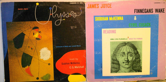 James Joyce : Ulysses & Finnegan's Wake read by Siobhan McKenna - 2 LP records