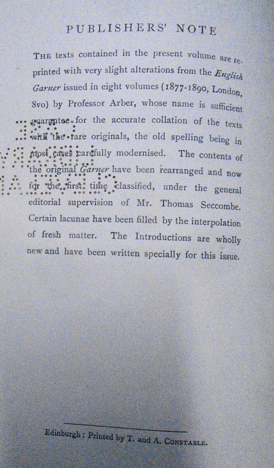 Beazley: An English garner: Voyages & travels... 16th & 17th century - 2 V. 1903