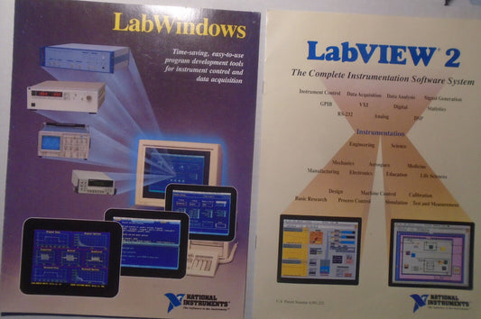 LabWindows and LabView 2, by National Instruments - Advertising brochures