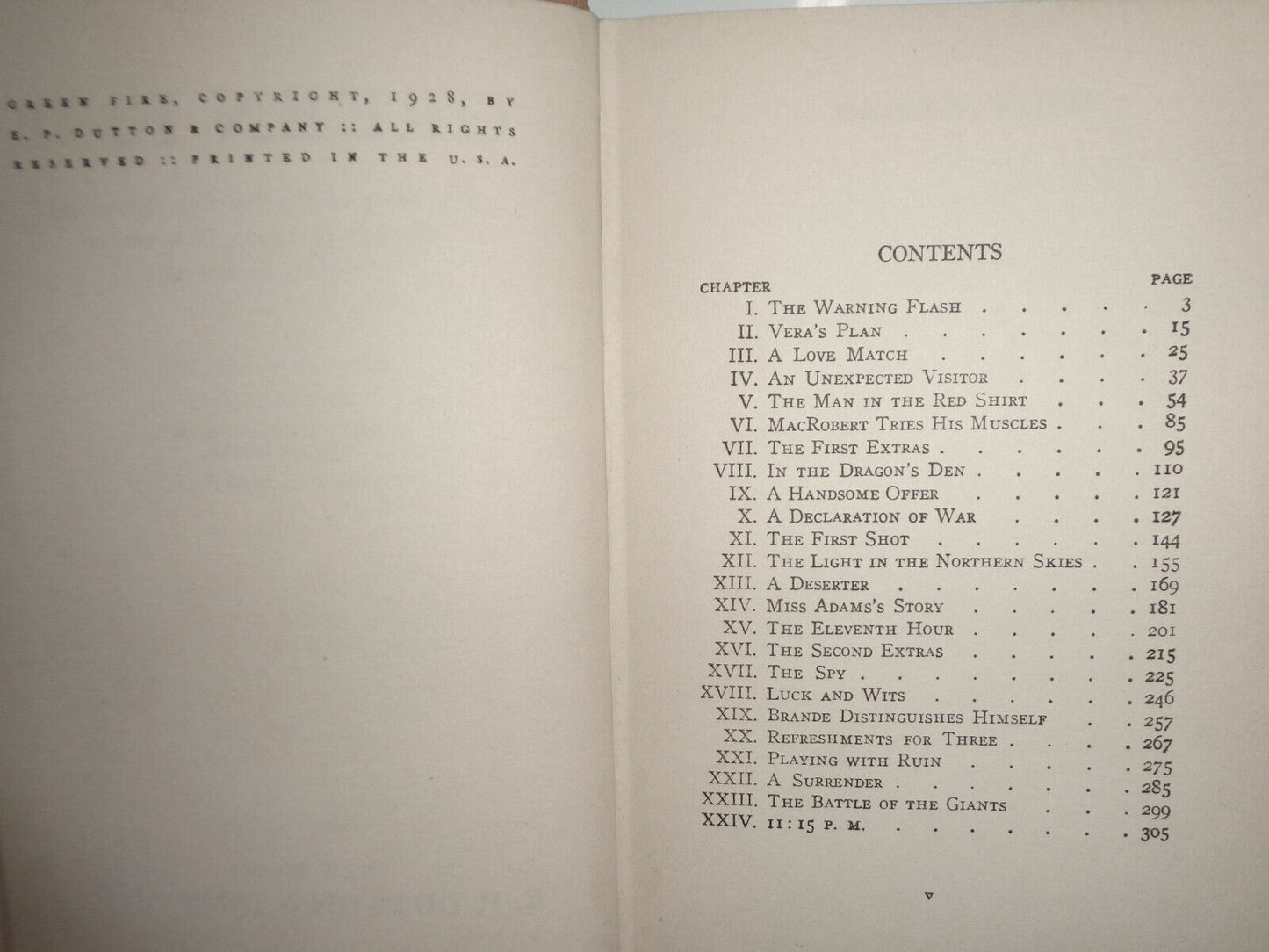Green Fire by John Taine [Eric Temple Bell] First Edition 1928 Hardcover 1st ptg