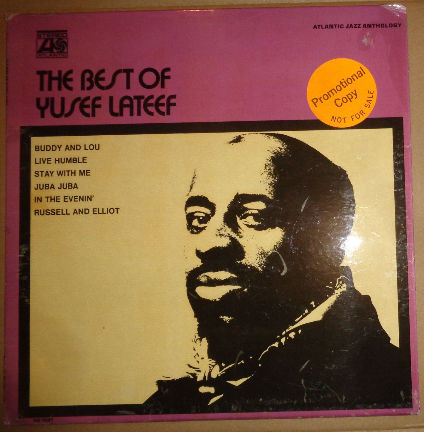 THE BEST OF YUSEF LATEEF - LP - WHITE LABEL PROMO - ATLANTIC, 1971. SD 1591