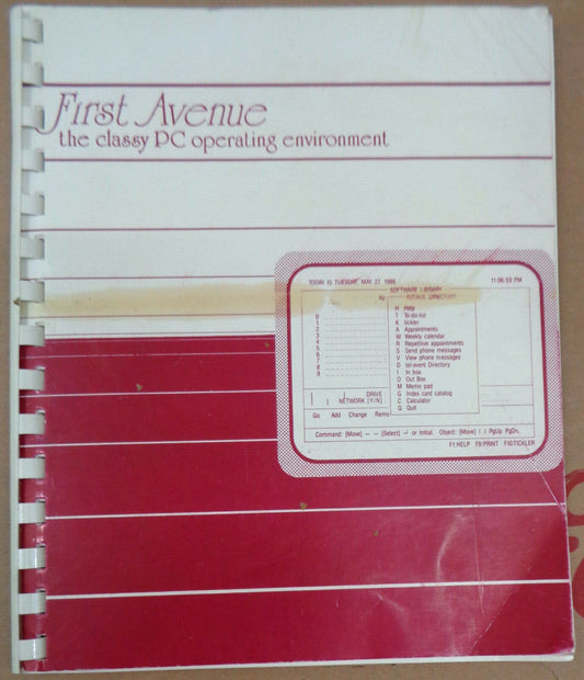 First Avenue - "the classy PC operating environment", by Canal Systems, 1986.