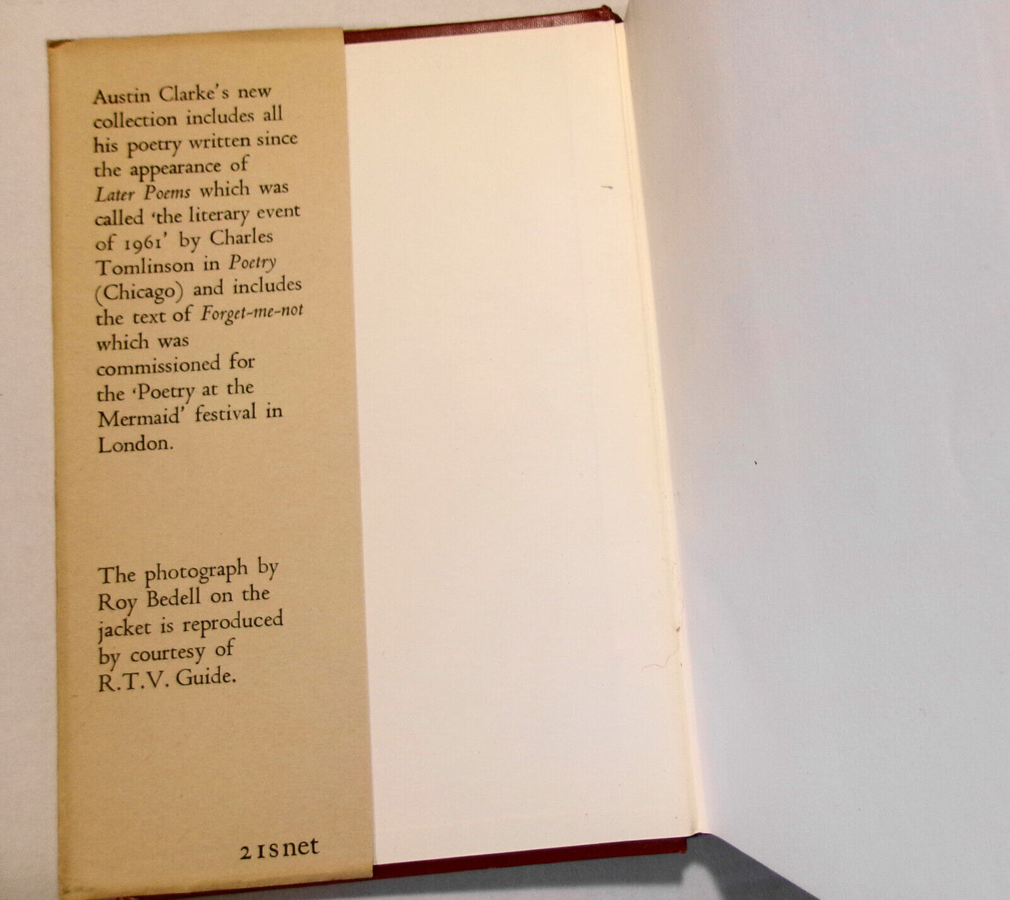 Austin Clarke: Flight To Africa (1963) & Later Poems (1961) - 2  First editions