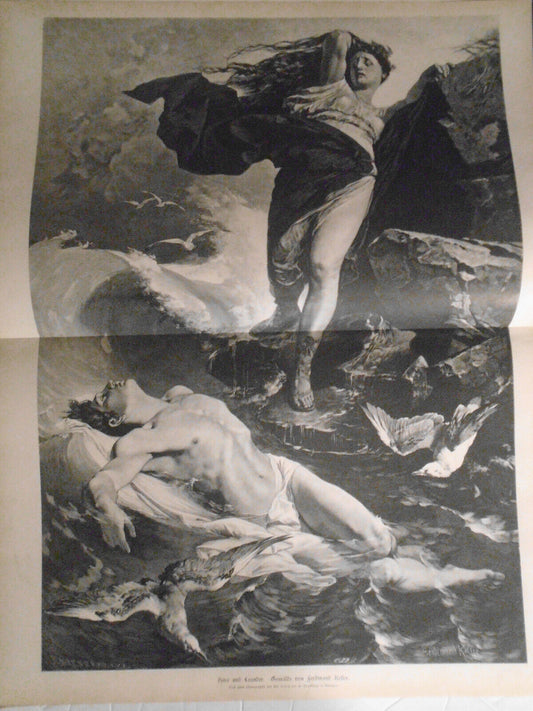 Hero und Leander, by Ferdinand Keller. 1882