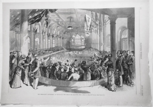 The Democratic Convention At Cincinnati. July 10, 1880, Harper's Weekly Original