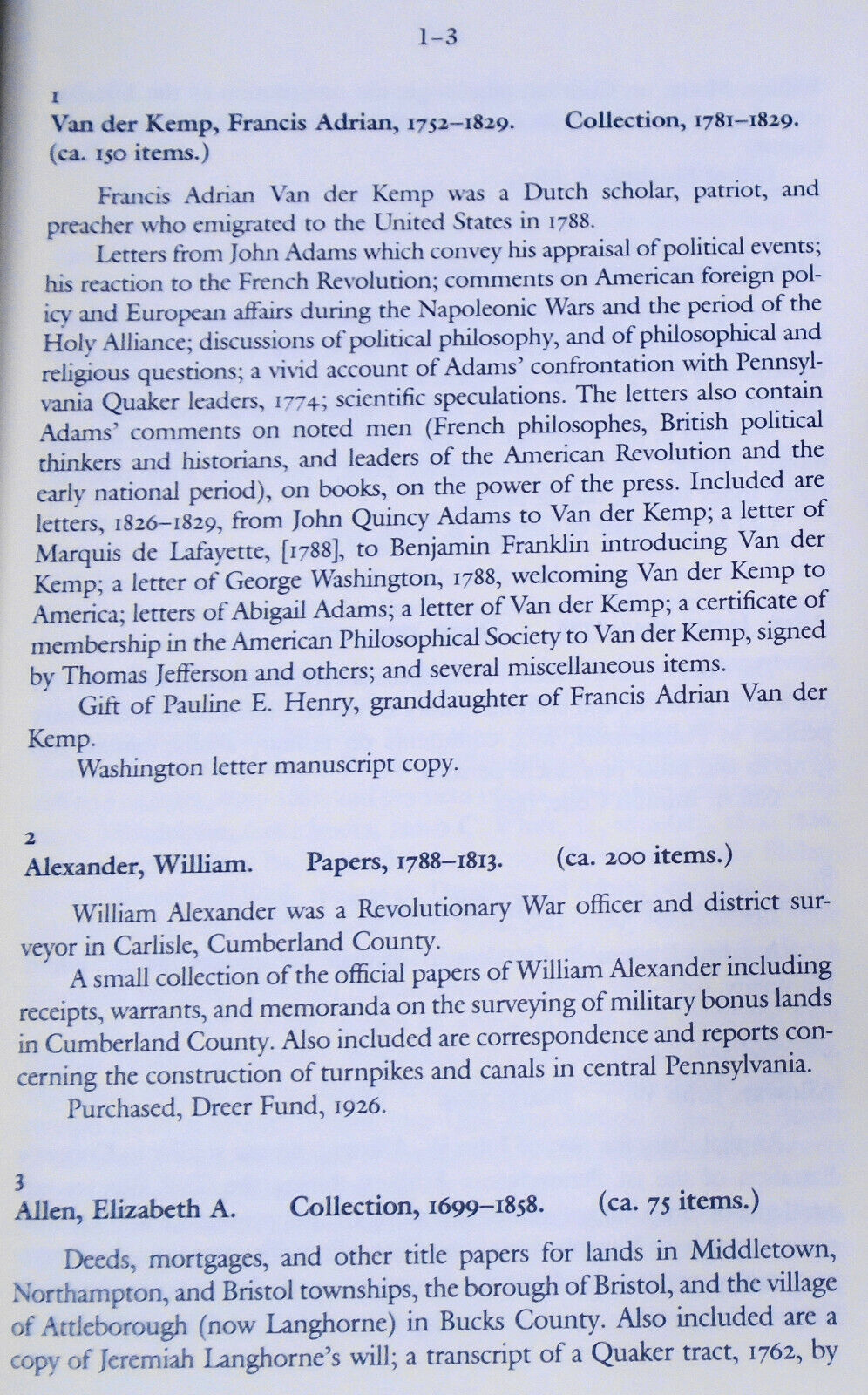 Guide to the Manuscript Collections of the Historical Society of Pennsylvania.