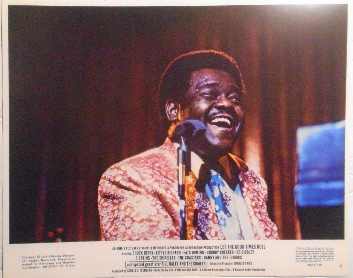 Little Richard, Bo Diddley, Fats Domino, Chubby Checker, 1973 4 Press Photos Lot