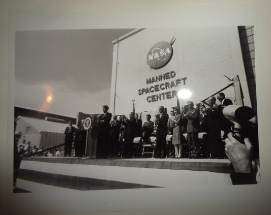 1962 President Kennedy: In not so distant future... American flag on the moon