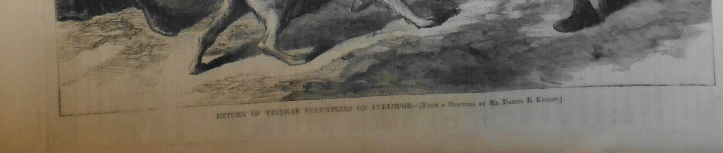 Colored Troops Liberating Slaves, in Harper's Weekly - Original issue 1/23/1864