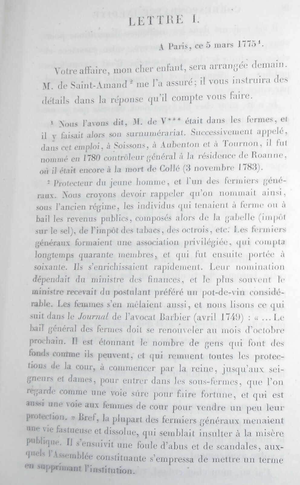 1864 Charles Colle - Correspondance inedite de Colle faisant suite a son journal