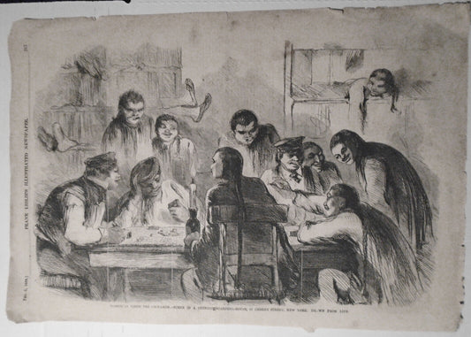 Doesticks visits the Chinamen ... Chinese Boarding House - Frank Leslie's 1858
