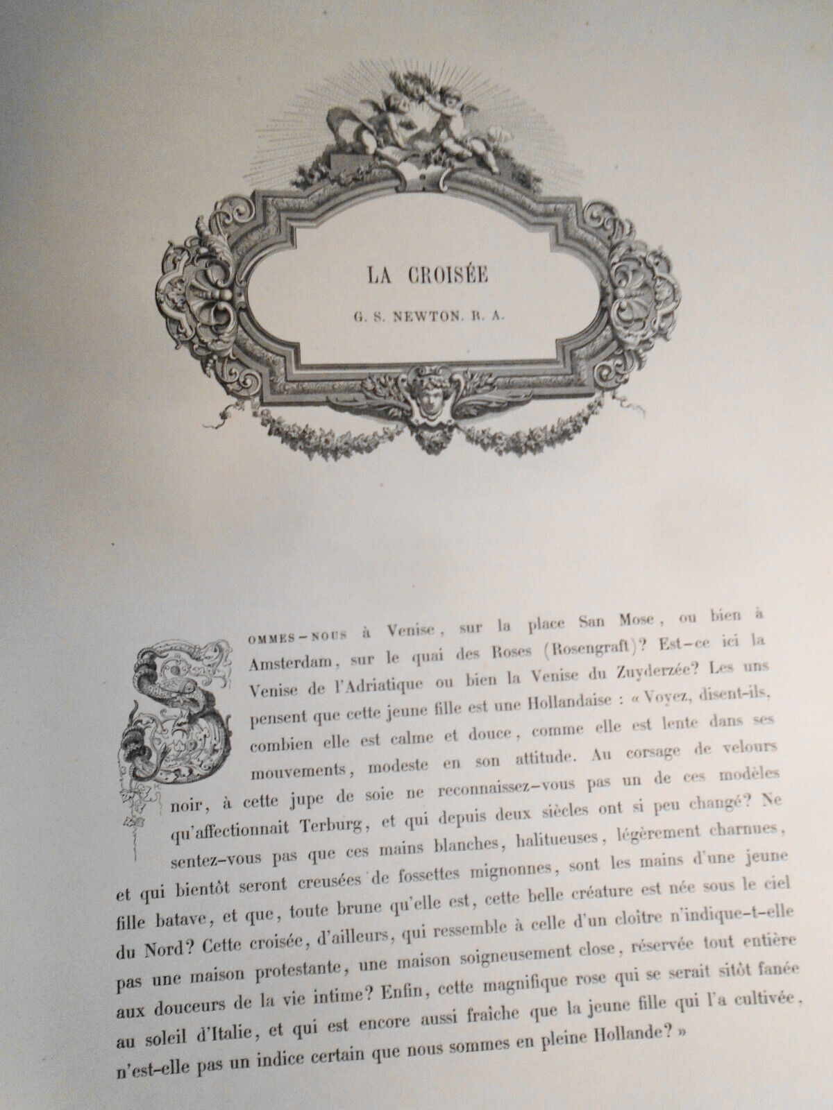 1859  La Croisee, by G. S. Newton