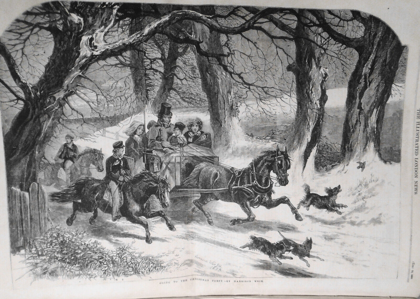 The Illustrated London News December 24, 1859 original with Christmas Supplement