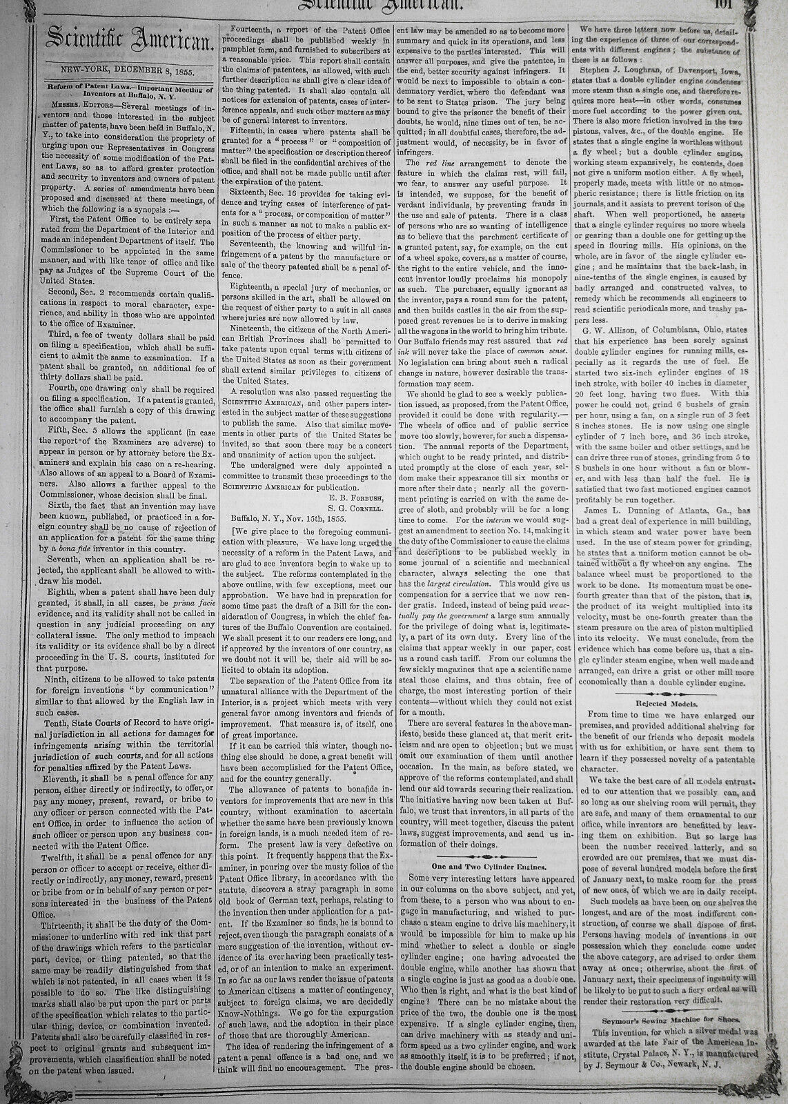 Scientific American, December 8, 1855. Photographic lithographs, windmills, etc