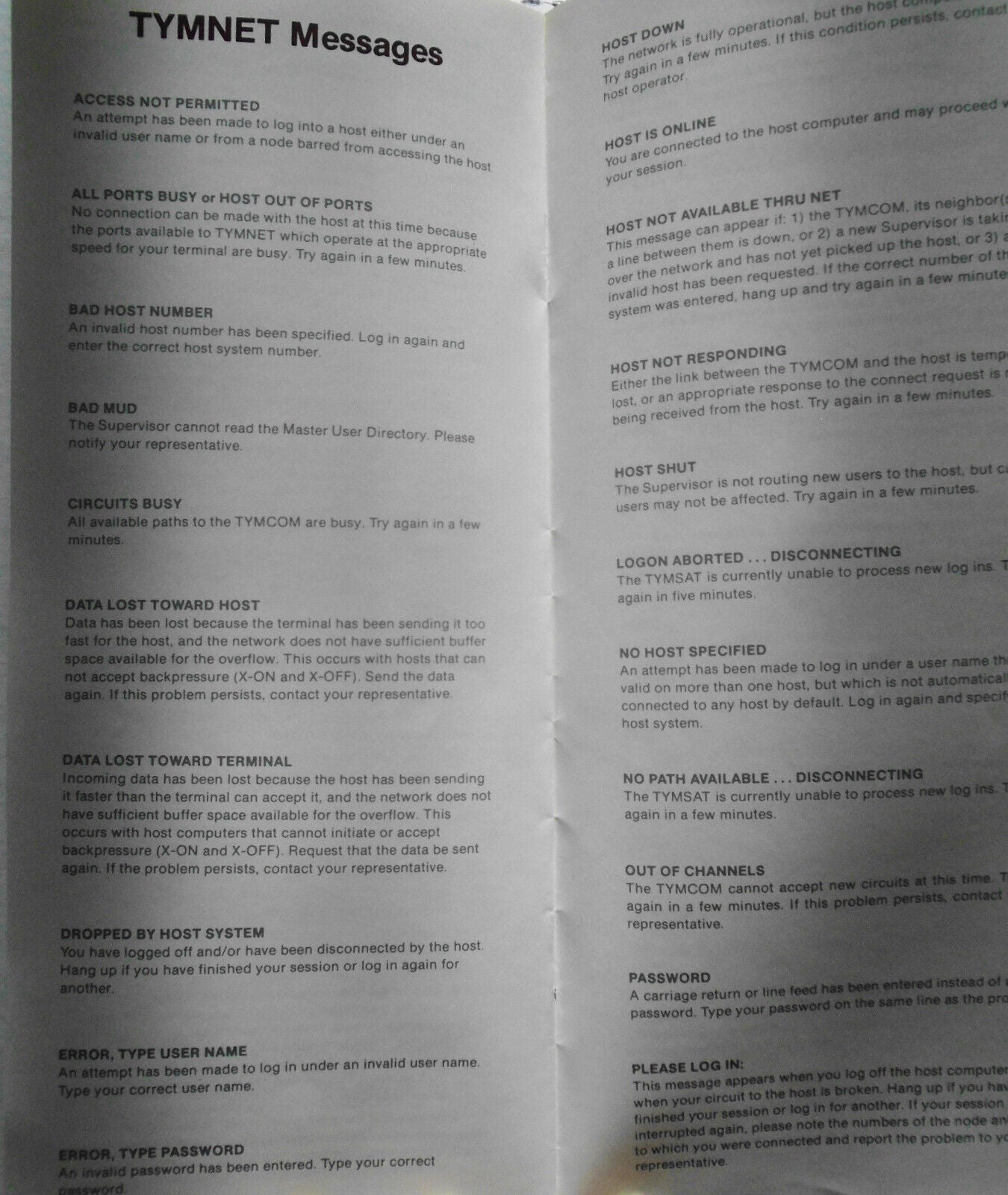 How To Use Tymnet. May 1984. Brochure [Before Internet]