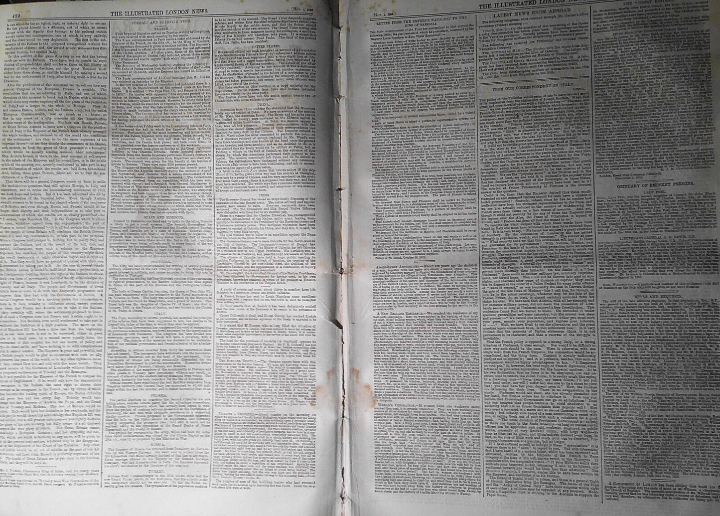 Illustrated London News, Nov. 5, 1859. Oxford University Museum & Gymnasium etc