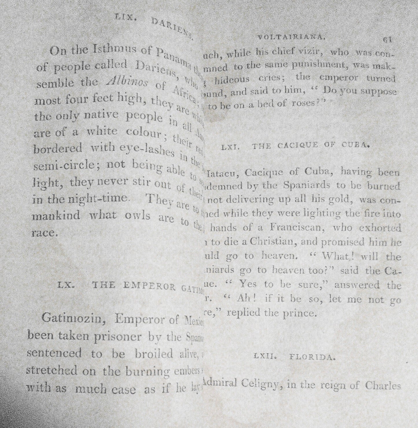 [Voltaire] Voltairiana, by Mary Julia Young - 4 Volumes, 1805 first edition