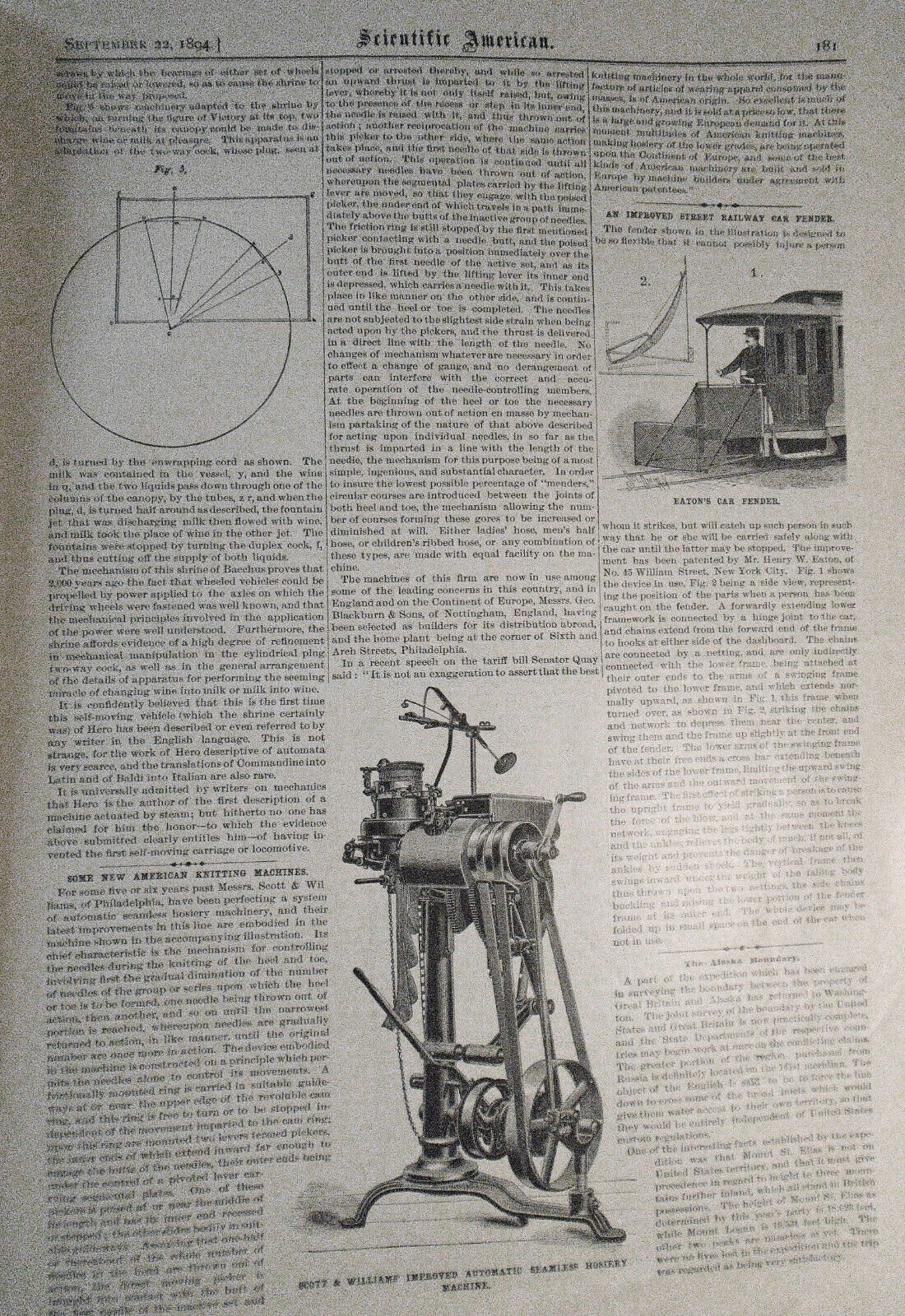 Scientific American - September 22, 1894 - Complete Original Issue.
