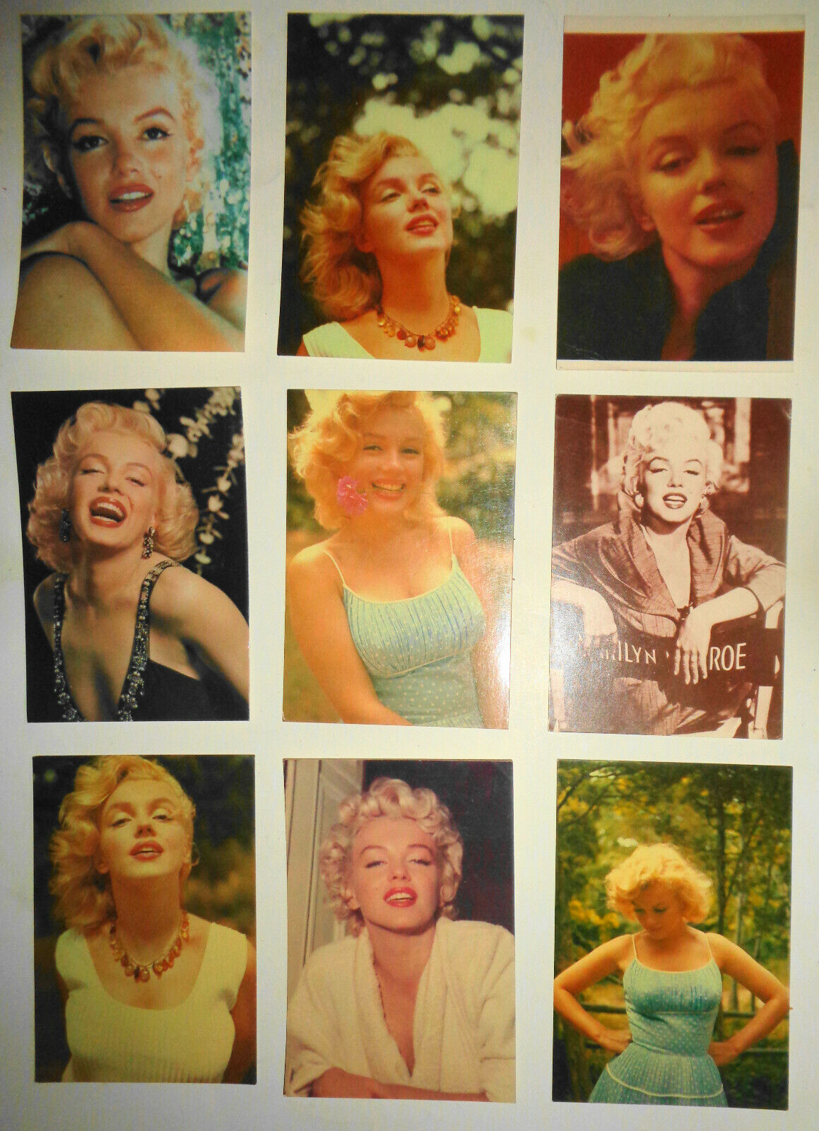 Lot of 9 Marilyn Monroe Postcards by Classico San Francisco 1980s