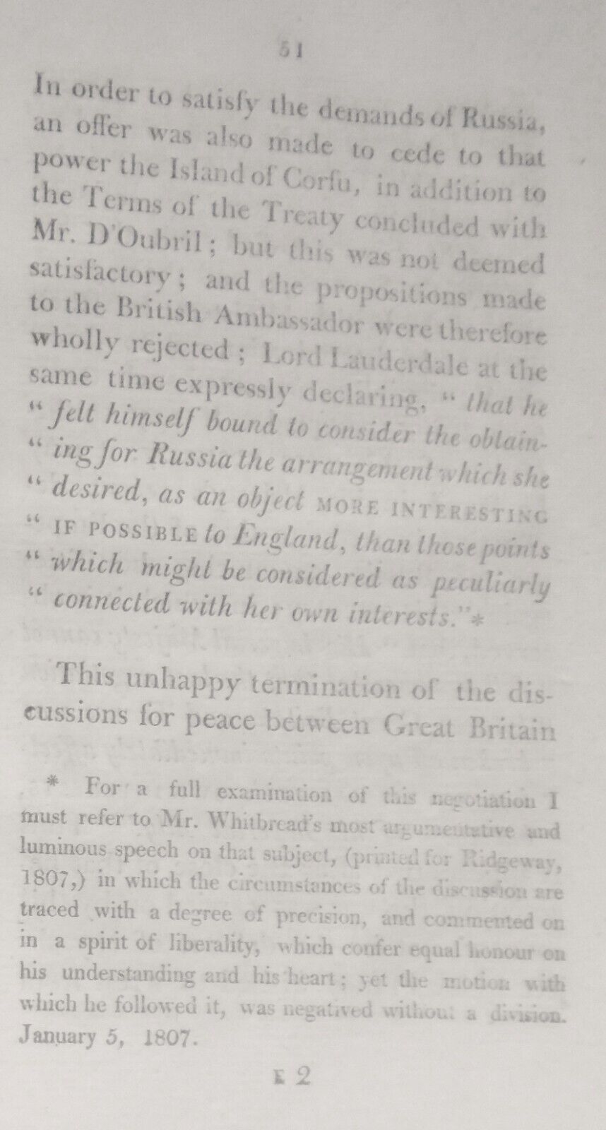 1808 Considerations on Causes Objects, Consequences of  Present War with  France