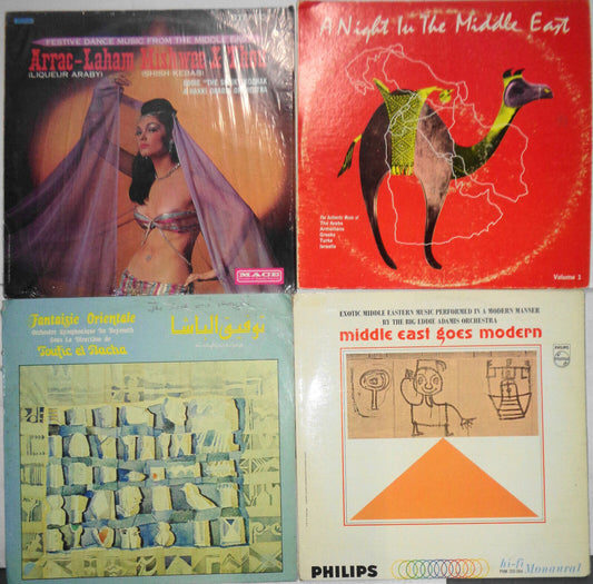 Middle East lot of 4 LP records