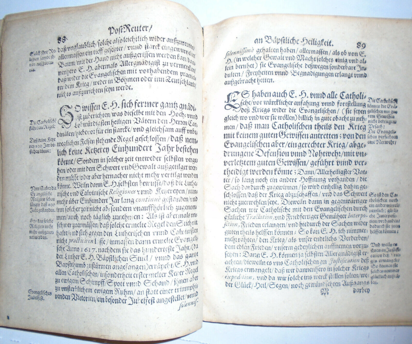 1620 - PostReutter/ An Bäpstliche Heiligkeit/ Bapst Paulum V. ...