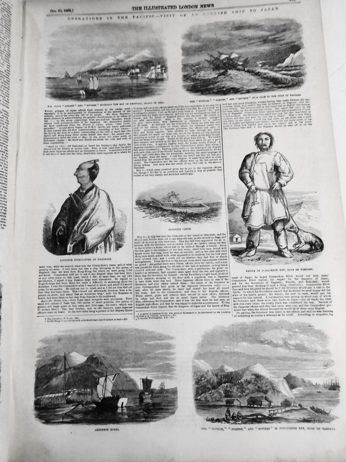 War in Sebastopol, etc - Illustrated London News October 20, 1855 original issue