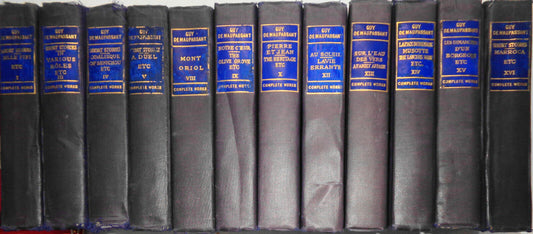 Guy De Maupassant Works, 1903 - 12 Volumes, Short stories