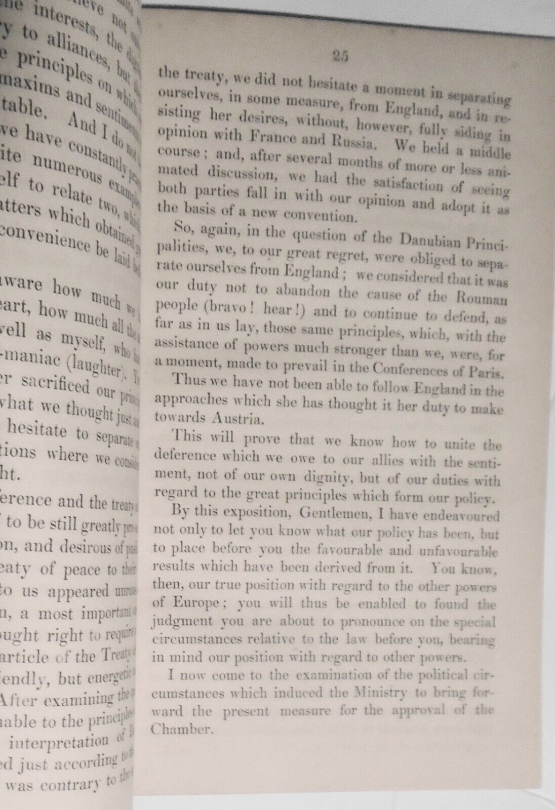 1858 The speech of Count Cavour... foreign sovereigns.. political assassination