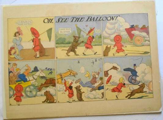 Original 1906 Buster Brown "Oh, see the Balloon!".