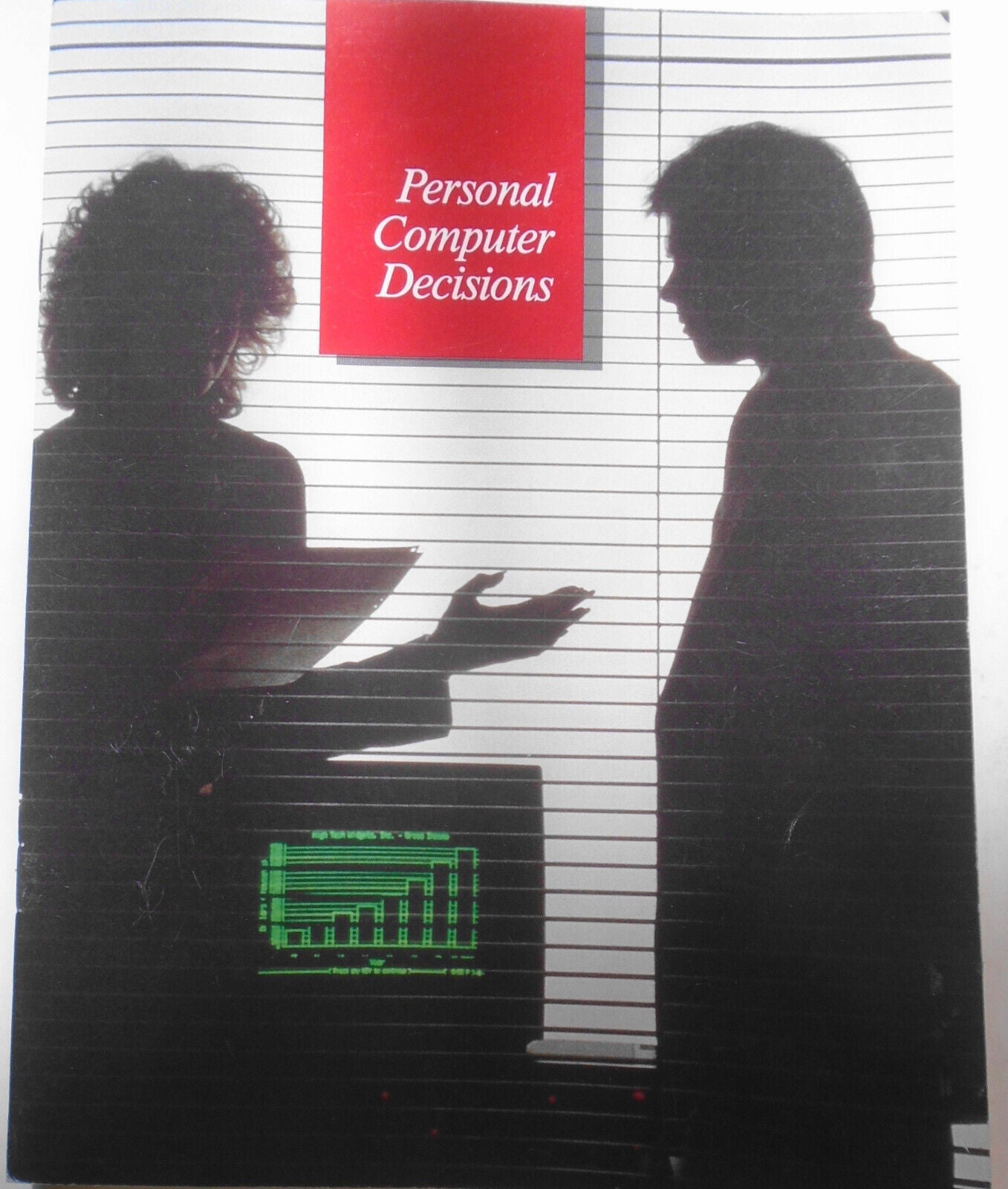 Personal Computer Decisions 1988 brochure by Advanced Micro Devices. 286 vs 386