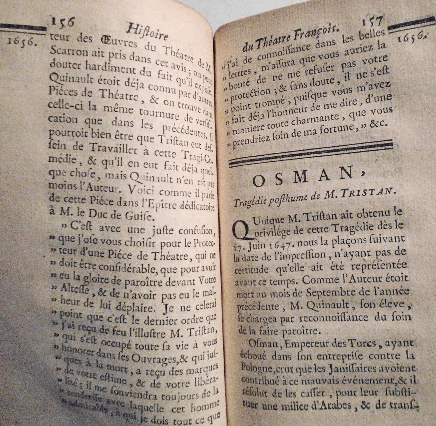 1746 Histoire Du Theatre Francois... Tome 8. Moliere, Corneille, Cirano Bergerac