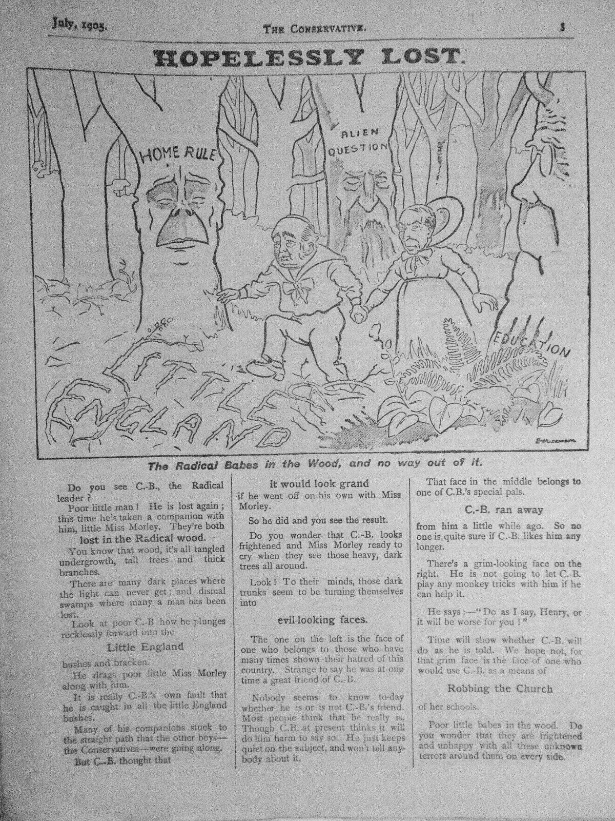 1905 West Somerset Liberal vs. Conservative dueling Publications July '05