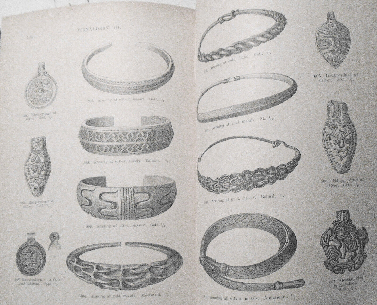 1873 Antiquites suedoises arrangees et decrites par Oscar Montelius. 1st edition