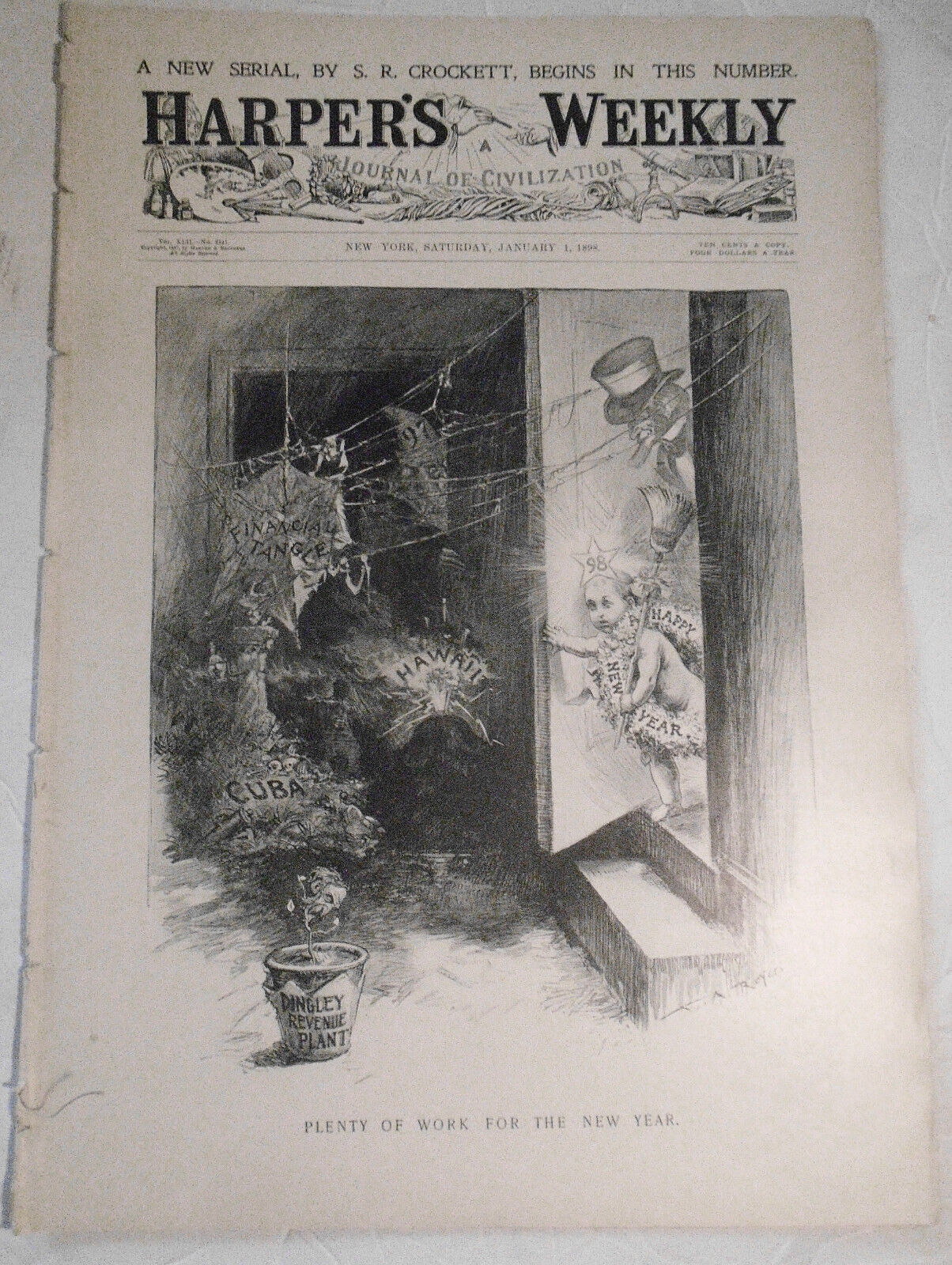 Harper's Weekly  January 1, 1898 -  Original - Frost: Ruffed-Grouse Shooting etc