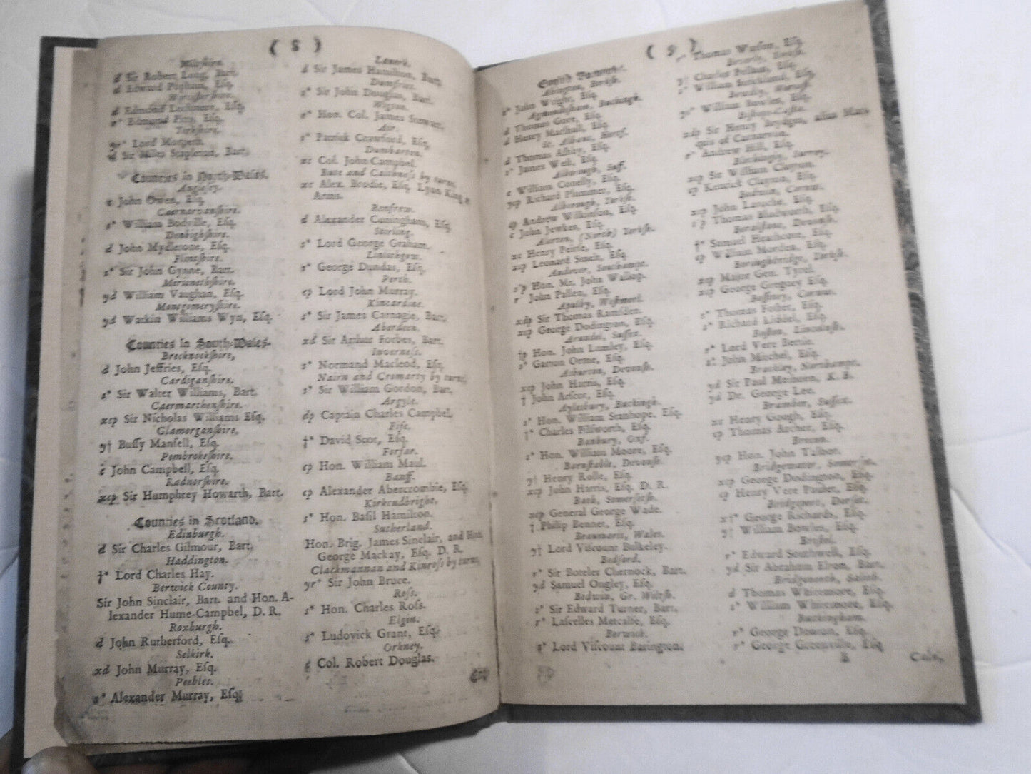 1741 A true & exact list of the lords spiritual & temporal, also of knights...