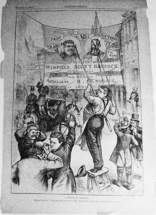 A Campaign of Changes, by W. A. Rogers - Harper's Weekly November 6, 1880