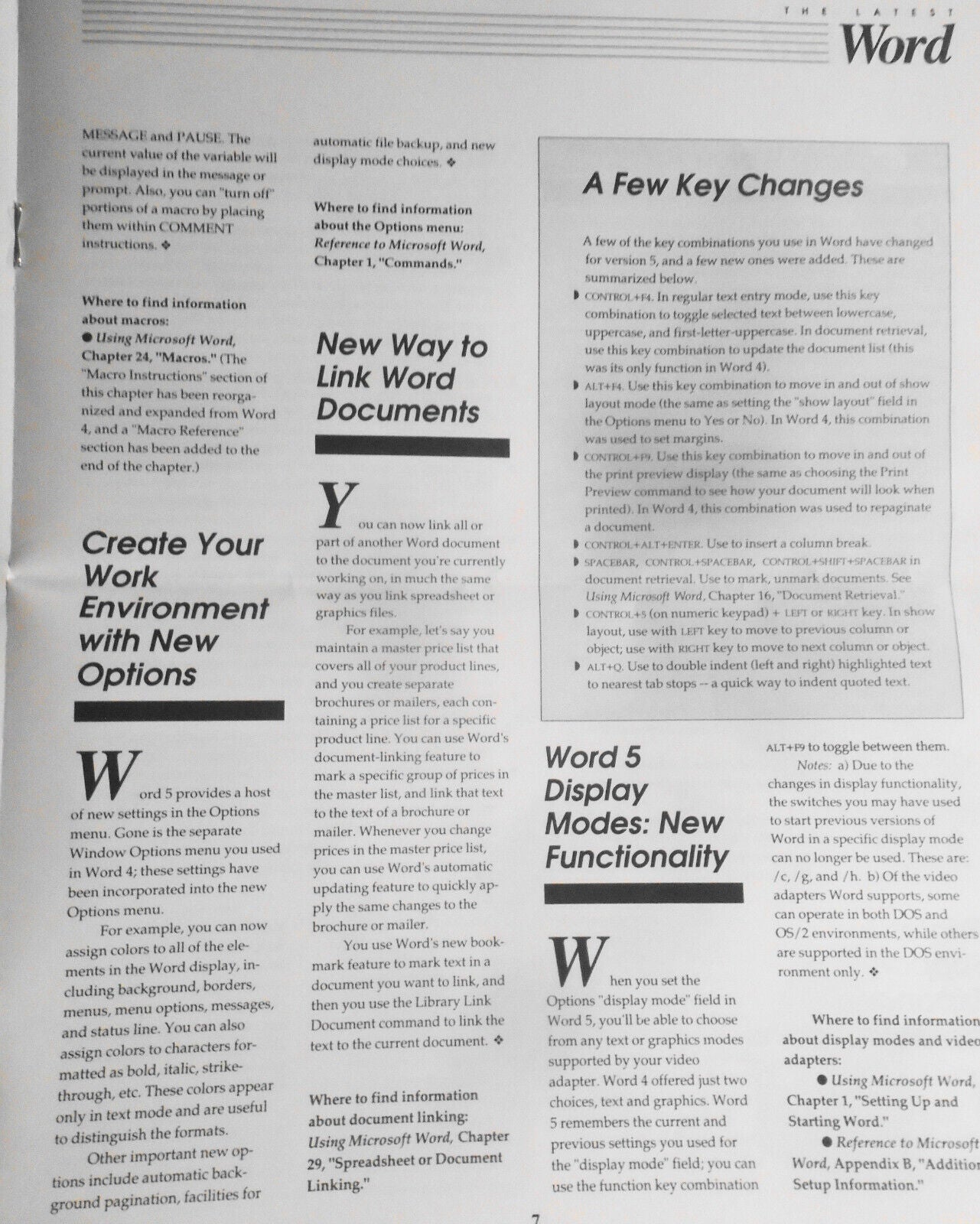 1988 "The Latest Word" - Microsoft Special one-time guide to Word 5.0