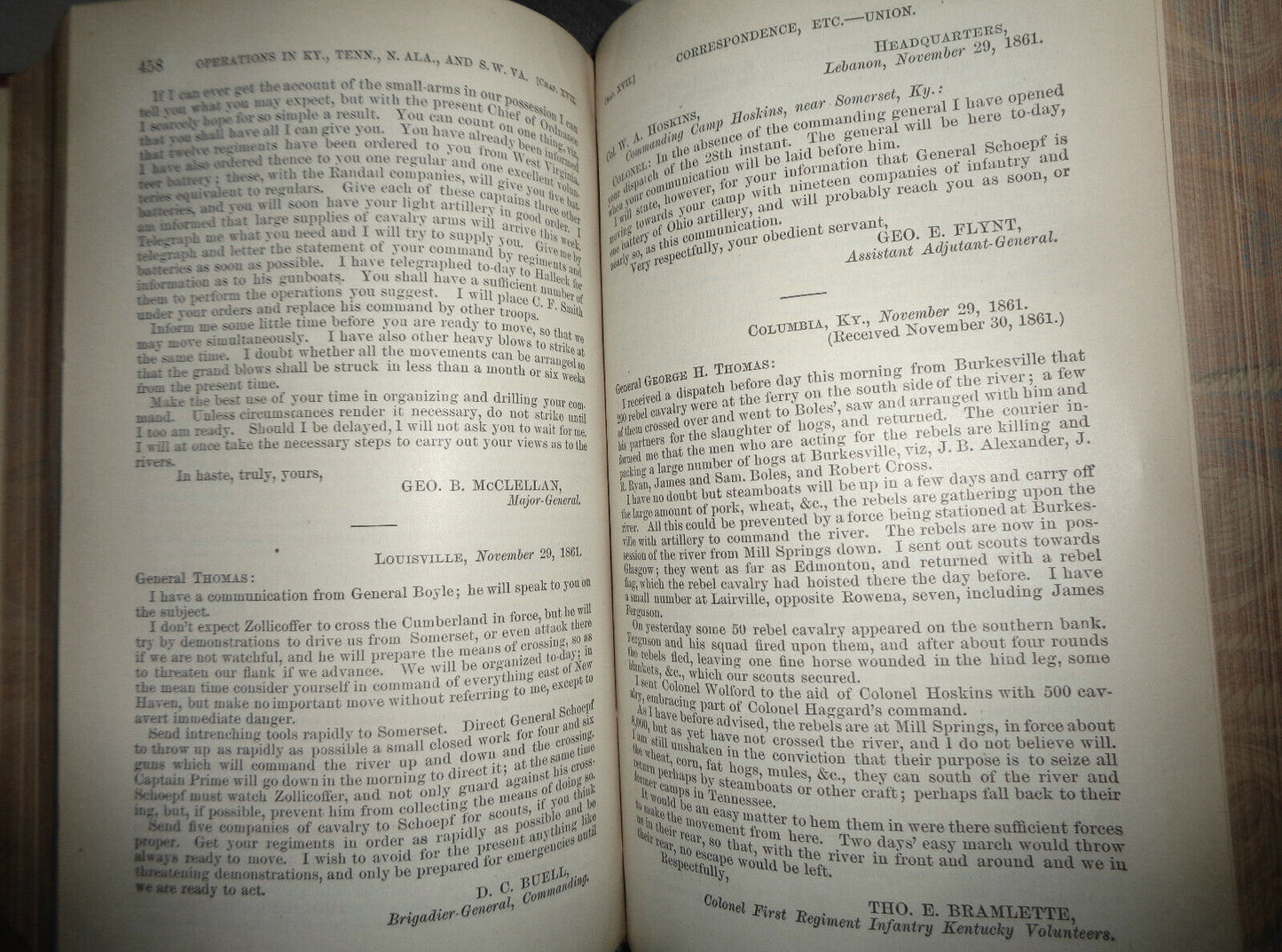 1882 War of Rebellion - Ser 1, Vol 7 Part 1, Operations Kentucky, Tennessee...