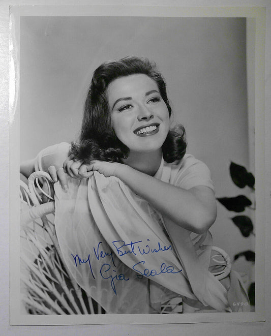 Vintage Gia Scala original Hand Signed  Photo 8" x10 "