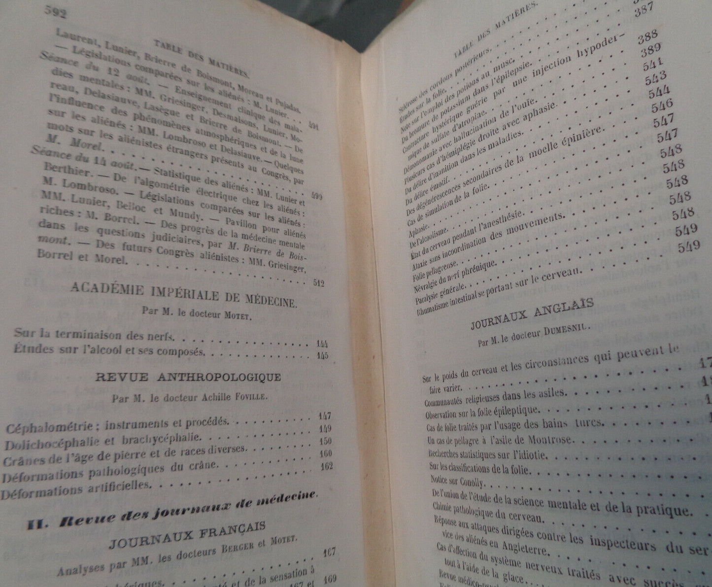 1867 ANNALES MEDICO-PSYCHOLOGIQUES. JOURNAL - L'ALIENATION MENTALE AUX NEVROSES