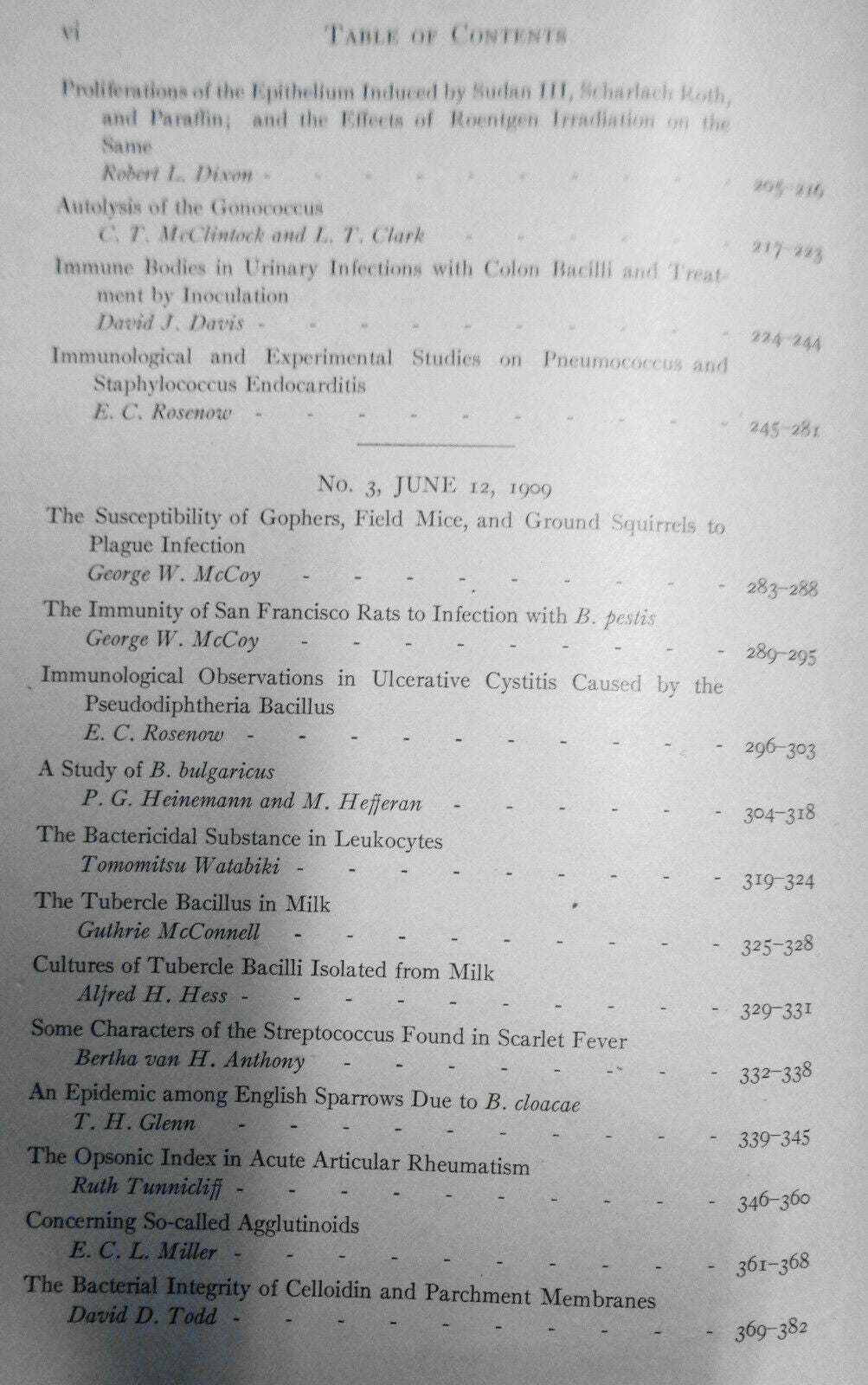 The Journal of Infectious Diseases. Volume 6, 1909. Original.