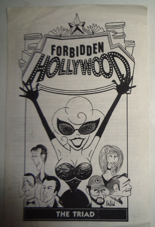 FORBIDDEN HOLLYWOOD by Gerard Alessandrini  - PROGRAM - 1996 - The Triad, NYC